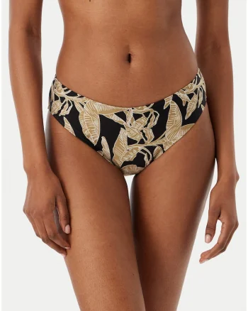 Slip de bikini dama,  negru, material sintetic, croiala clasica