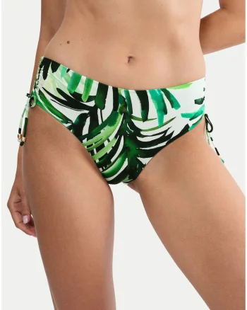 Slip de bikini Dama,  verde, material sintetic, imprimeu grafic