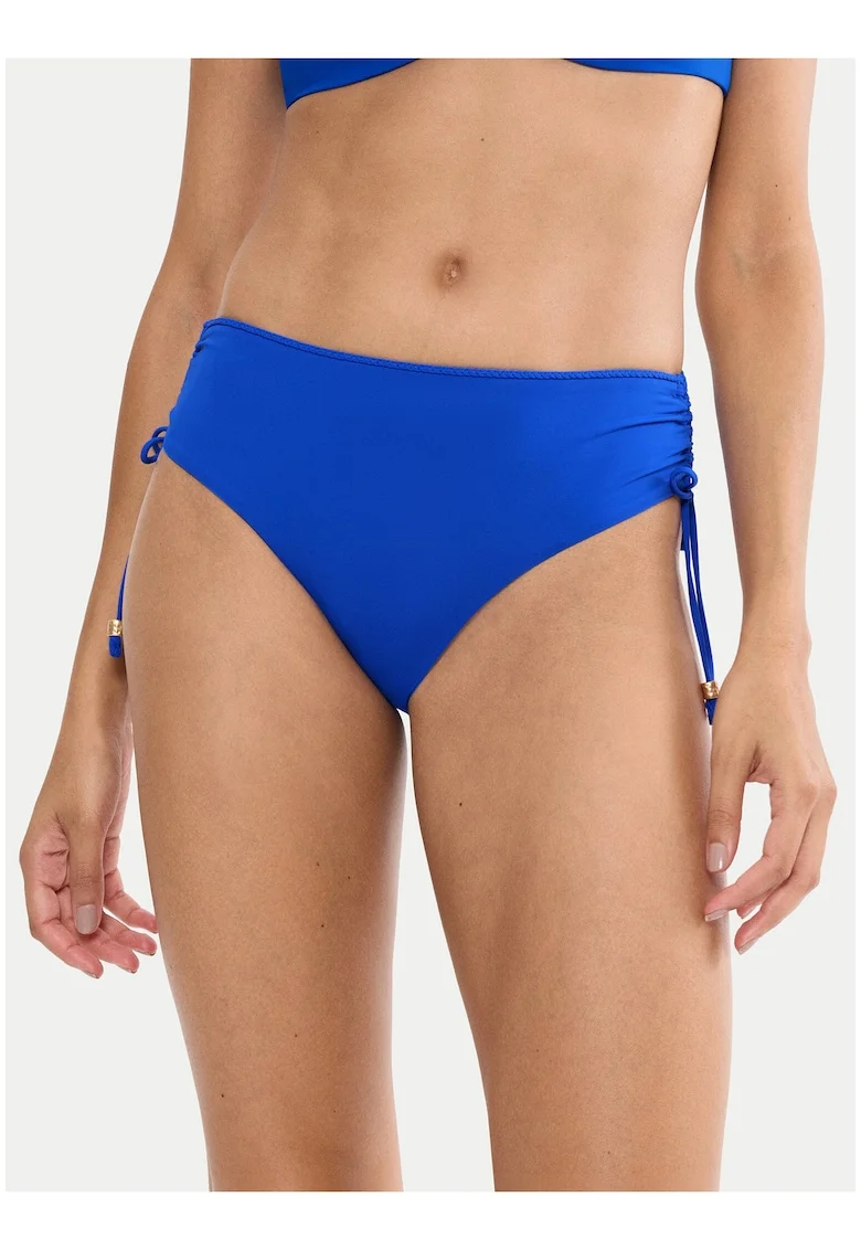 Slip de bikini dama,  albastru, material sintetic, croiala clasica