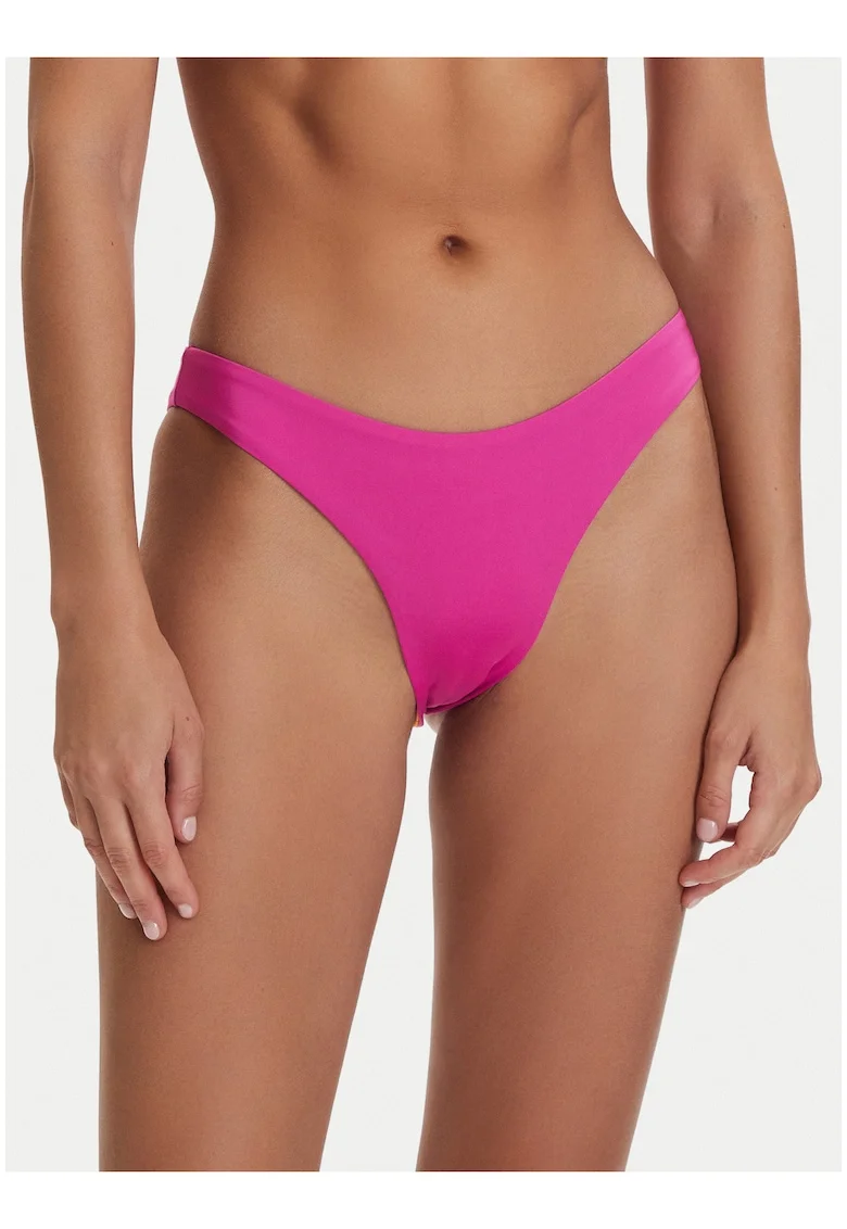 Slip de bikini,  reversibil, violet, poliester-elastan