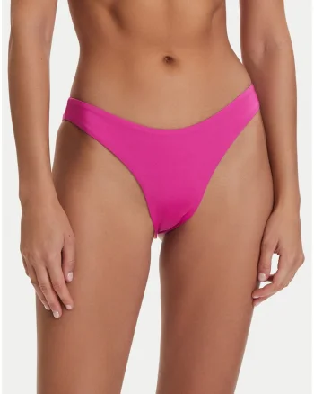 Slip de bikini,  reversibil, violet, poliester-elastan