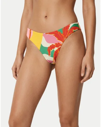 Slip de bikini pentru femei,  multicolor, reversibil, material sintetic