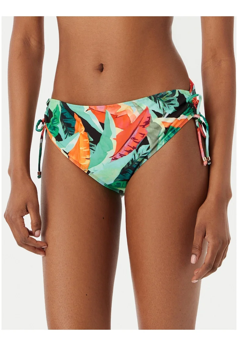 Slip de bikini dama,  multicolor, grafic, poliester/elastan/poliamida