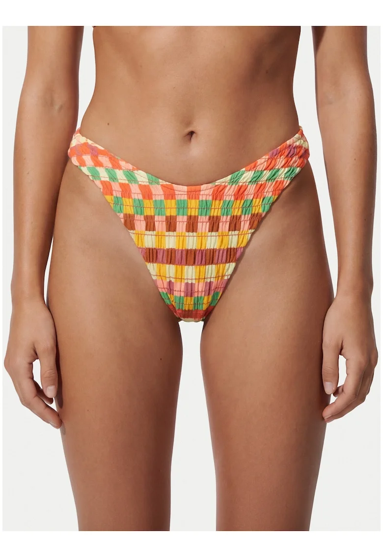 Slip de bikini pentru dama,  multicolor, reversibil, material sintetic