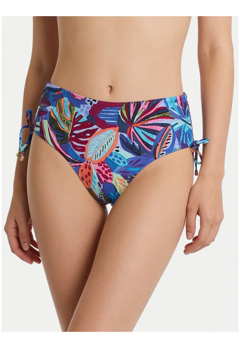 Slip de bikini pentru femei,  multicolor, material sintetic, croiala clasica
