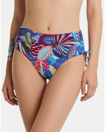 Slip de bikini pentru femei,  multicolor, material sintetic, croiala clasica