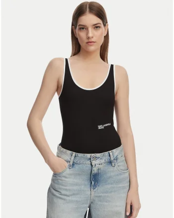Body Dama,  Negru, bumbac organic, casual