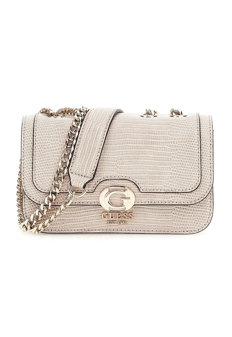 Geanta crossbody din piele ecologica Orlina, Maro taupe