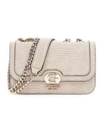 Geanta crossbody din piele ecologica Orlina, Maro taupe