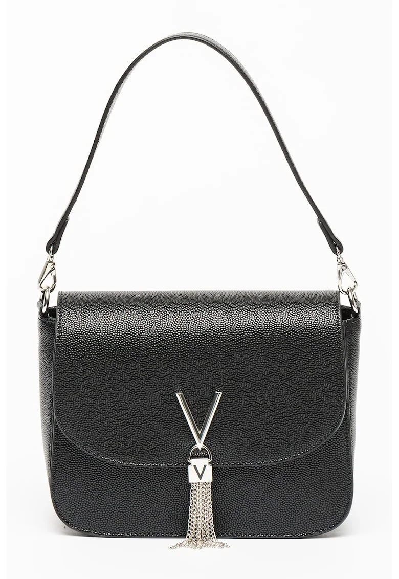 Geanta crossbody de piele ecologica Divina, Negru