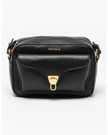 Geanta crossbody de piele Beat Soft, Negru
