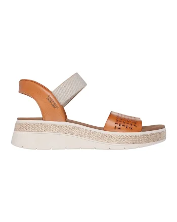 Sandale cu talpa wedge Slip Ins™ Sun Ray, Portocaliu stins