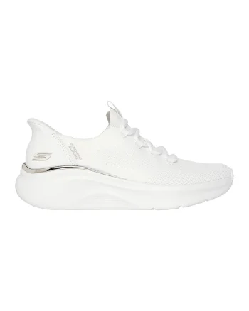 Pantofi sport slip-ins Bobs B Love de plasa, Alb
