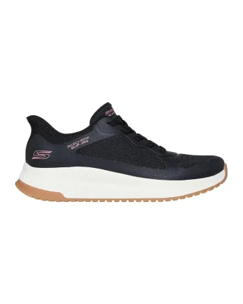 Pantofi sport Slip-Ins cu segmente de plasa si sintetice, Negru