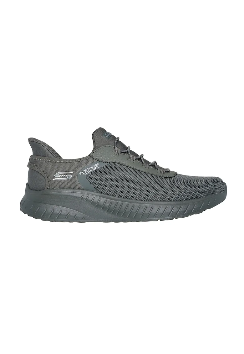 Pantofi sport slip-in din plasa si material sintetic Bobs, Gri