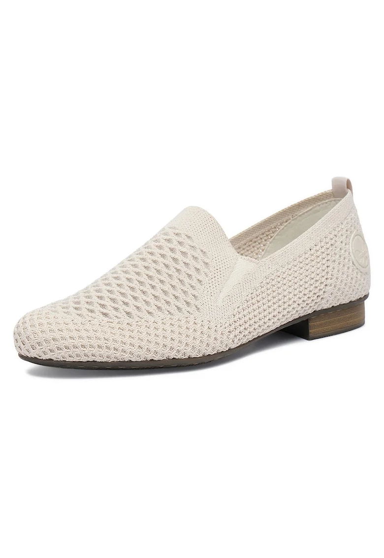 Pantofi dama  bej, textil, talpa usoara, design slip-on
