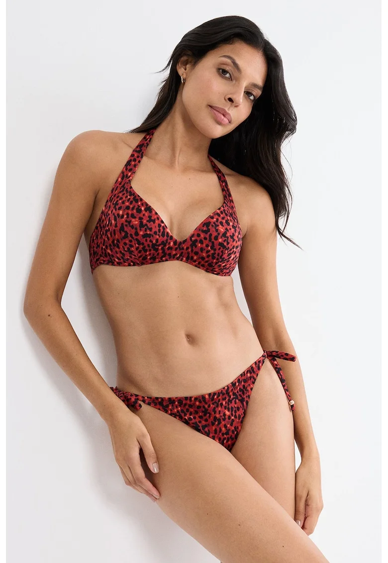 Slip brazilian Midnight Swim Tai, Rosu/Negru