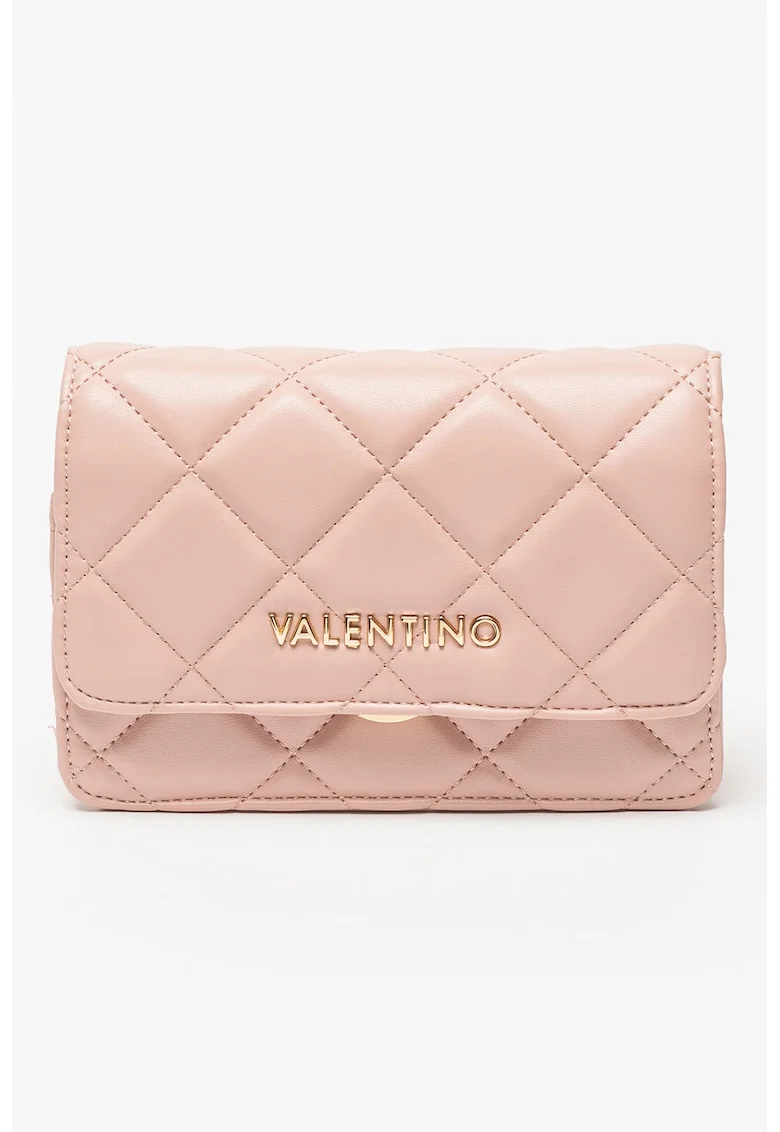 Geanta crossbody de piele ecologica Ocarina, Roz pal