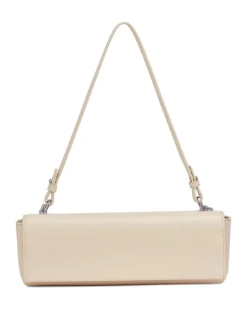 Geanta crossbody din piele, Bej deschis