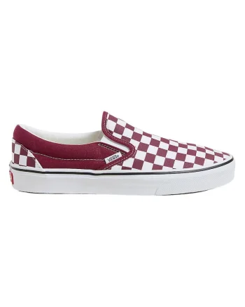 Pantofi slip-on cu model in carouri