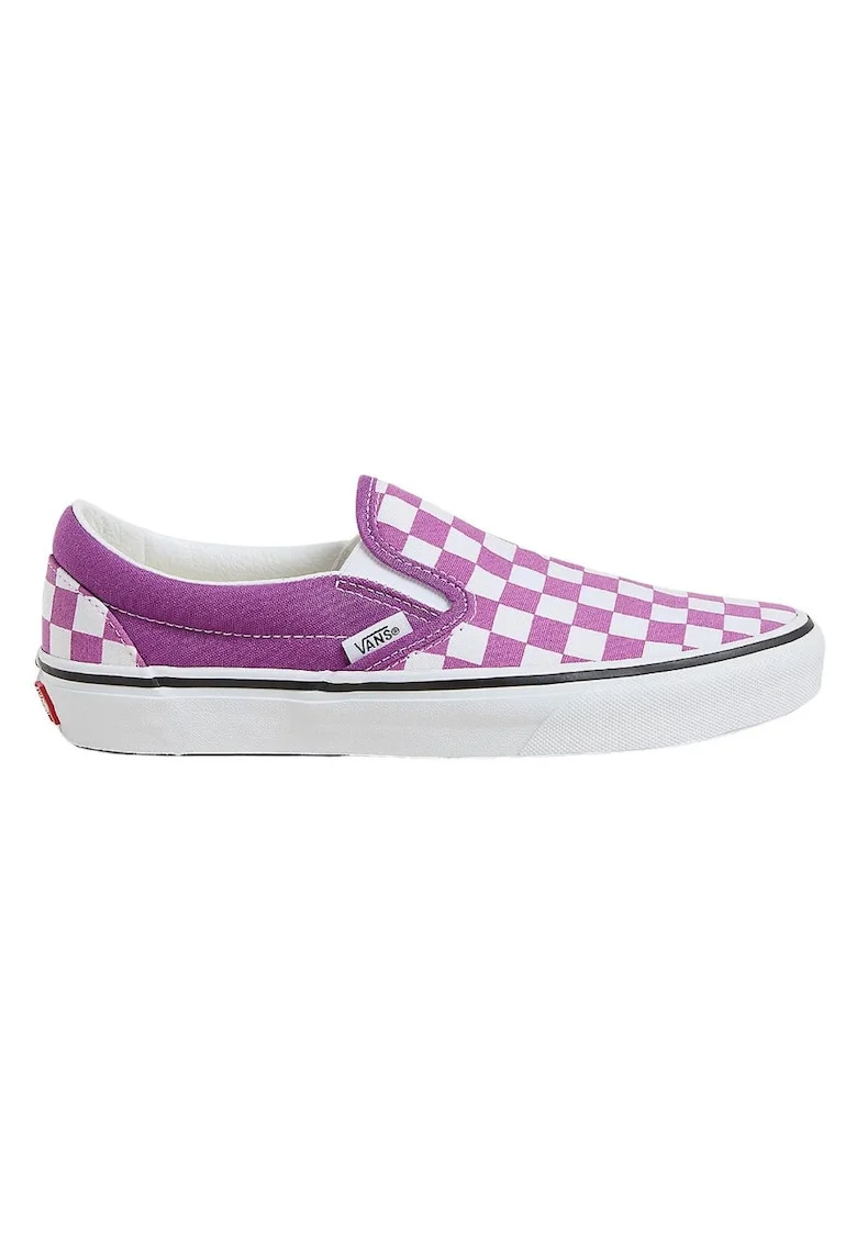 Pantofi slip-on cu imprimeu in carouri