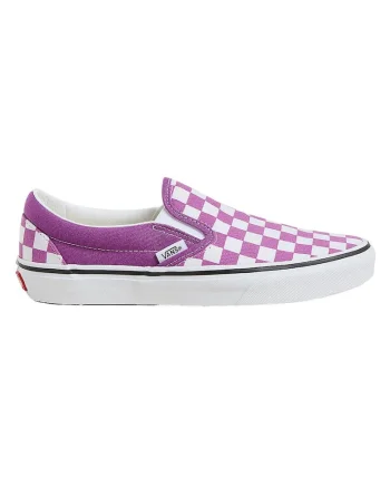 Pantofi slip-on cu imprimeu in carouri