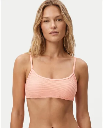 Sutien de bikini,  portocaliu, material reciclat