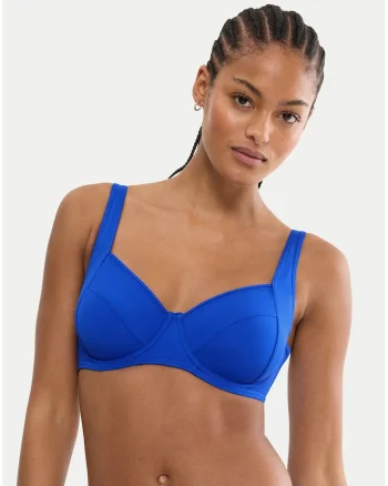 Sutien de bikini,  poliamida si elastan, 95G, Albastru