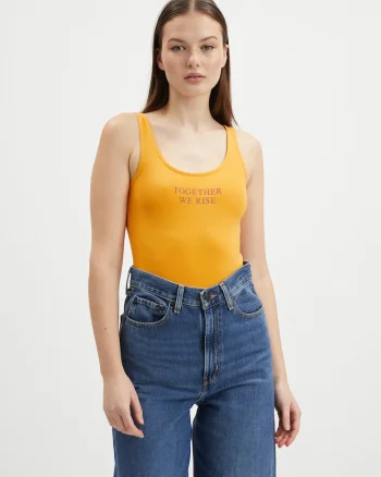 Body slim fit cu decolteu rotund