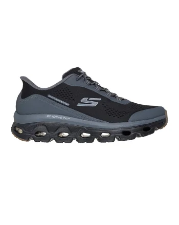 Pantofi Slip-ins Glover Peak cu talpa wedge pentru alergare, Negru/Albastru prafuit