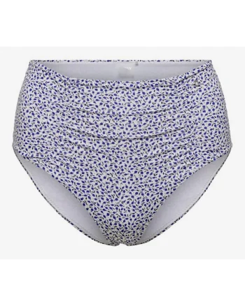 Slip cu imprimeu floral si fronseuri