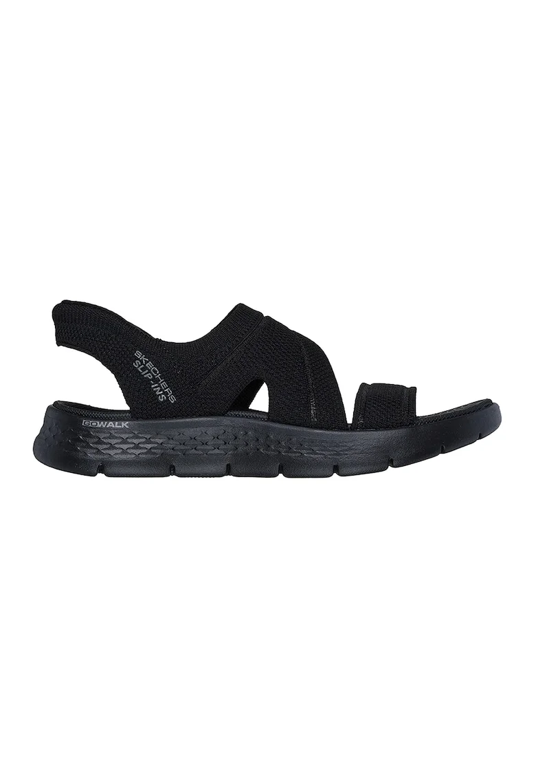 Sandale slip-on cu talpa plata, Negru