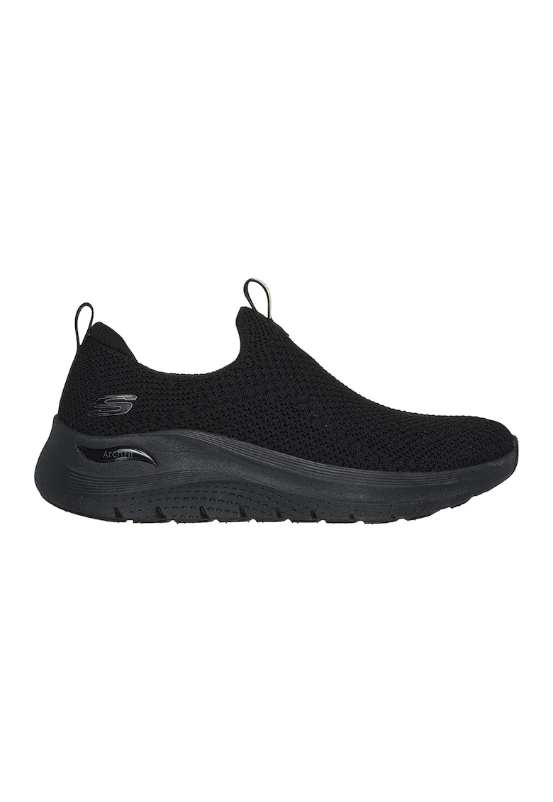 Pantofi slip-on de plasa, Negru