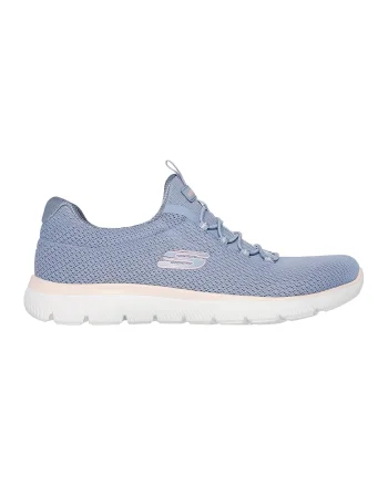 Pantofi sport slip-on din material textil, Albastru deschis