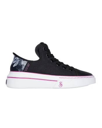 Pantofi sport Slip Ins cu garnituri din piele Snoop One, Negru/Fucsia