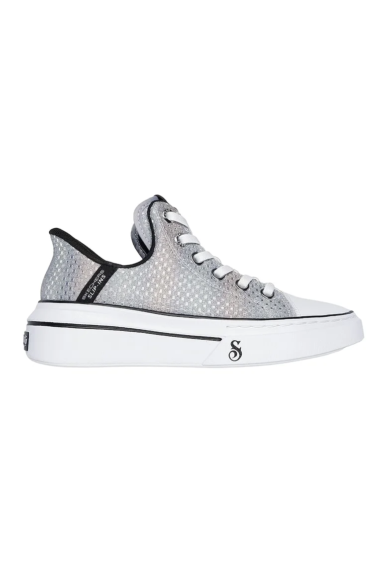 Tenisi slip-ins cu aspect metalizat Snoop One-Disco, Argintiu