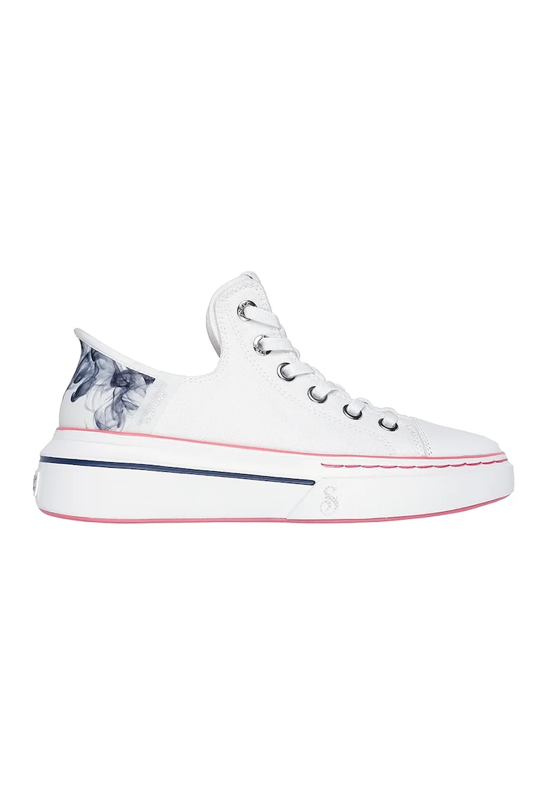 Pantofi sport Slip Ins cu garnituri din piele Snoop One, Alb/Roz