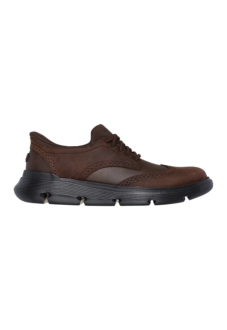 Pantofi sport cu piele Slip-Ins, Maro inchis