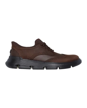 Pantofi sport cu piele Slip-Ins, Maro inchis