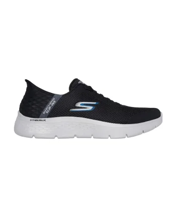 Pantofi sport slip-ins tricotati GO WALK® Flex, Negru/Albastru prafuit