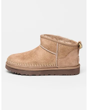 Ghete slip-on de piele intoarsa Mini Biarritz, Roz prafuit