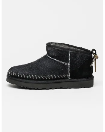 Ghete slip-on de piele intoarsa Mini Biarritz, Negru
