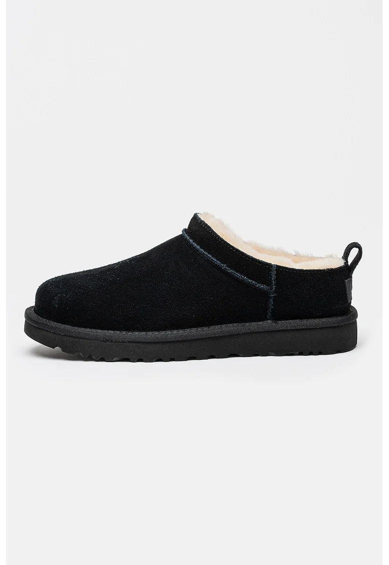 Ghete slip-on de piele intoarsa Classic Micro, Negru