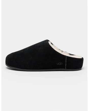 Papuci slip-on din piele intoarsa Elea, Negru