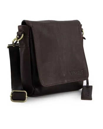 Geanta crossbody din piele cu logo