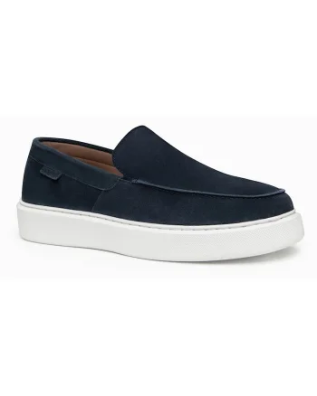 Pantofi barbati slip on din zams suede, confortabili si eleganti OM-FOCS-0246, Bleumarin