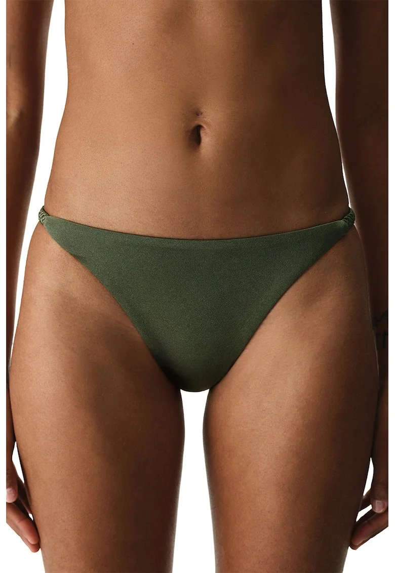 Slip clasic cu model uni, Verde padure