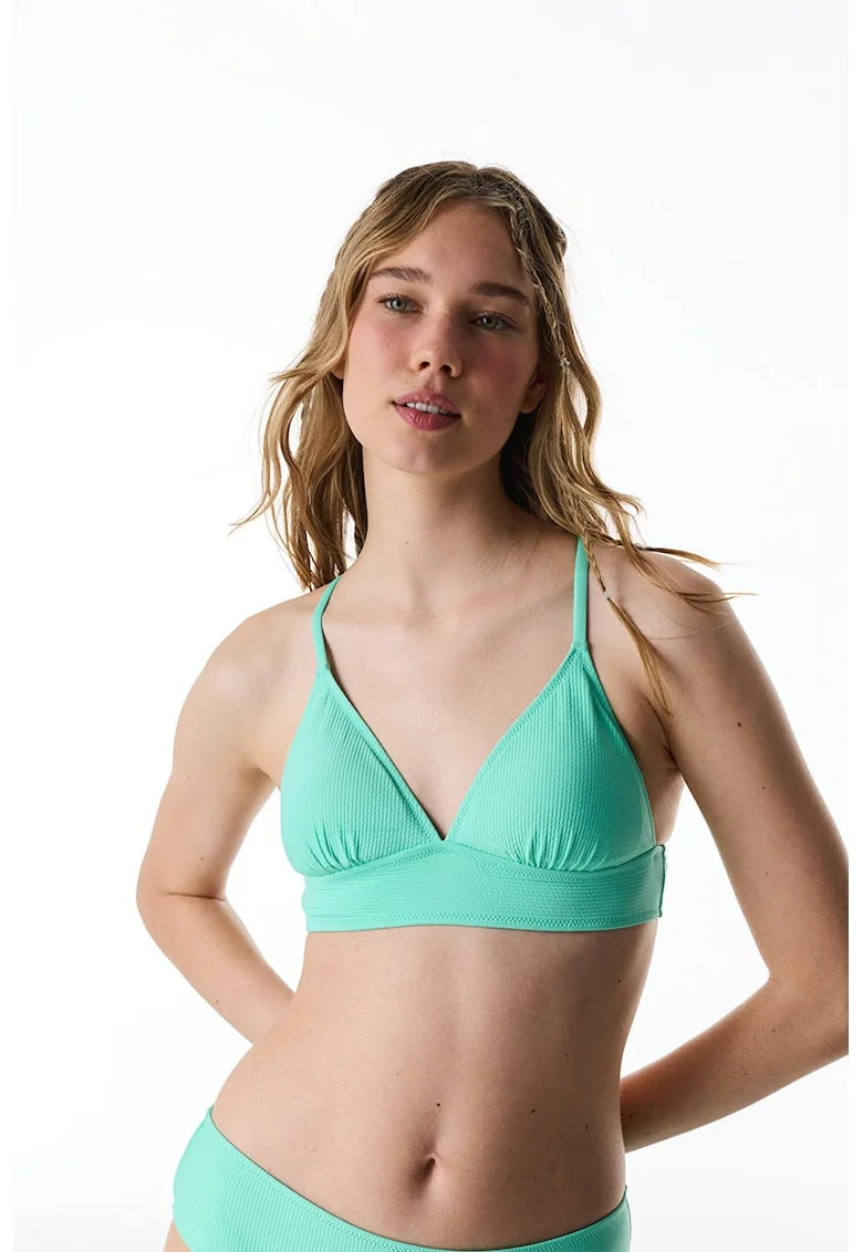 Sutien cu cupe triunghiulare, Verde menta