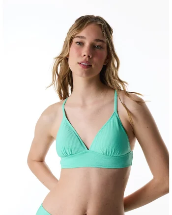 Sutien cu cupe triunghiulare, Verde menta