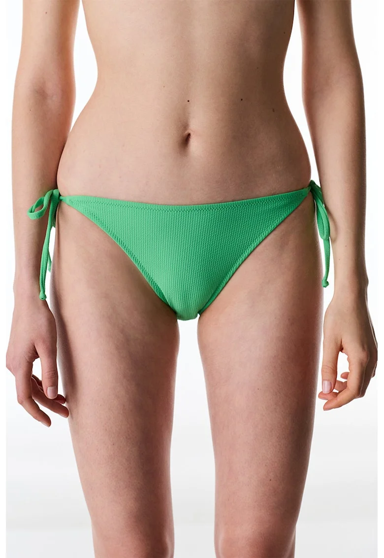 Slip brazilian cu snururi laterale, Verde irlandez